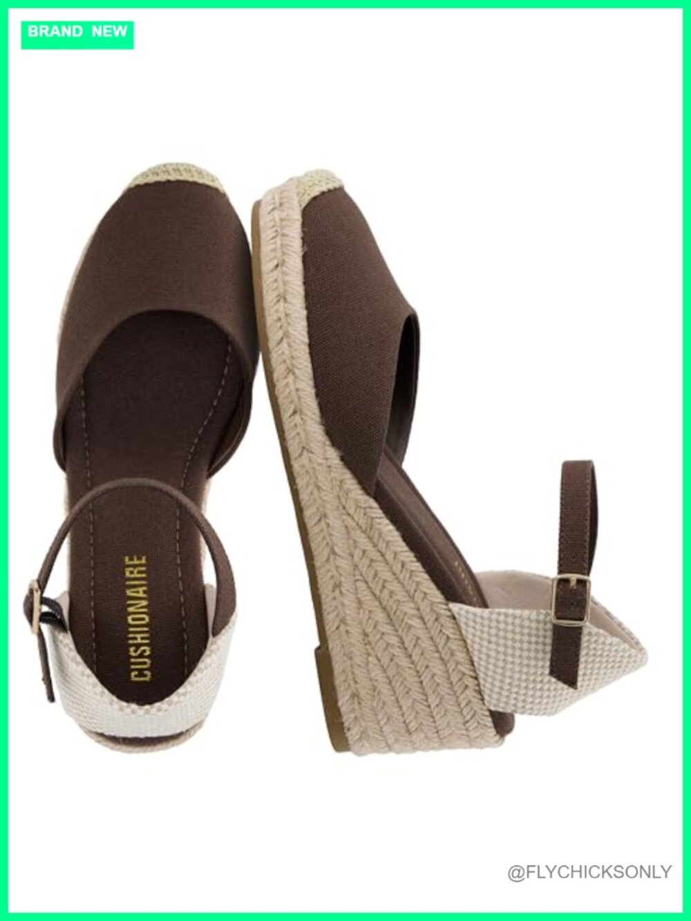 CUSHIONAIRE Elche Women's Closed Toe Wedge Sandal Platform Espadrille